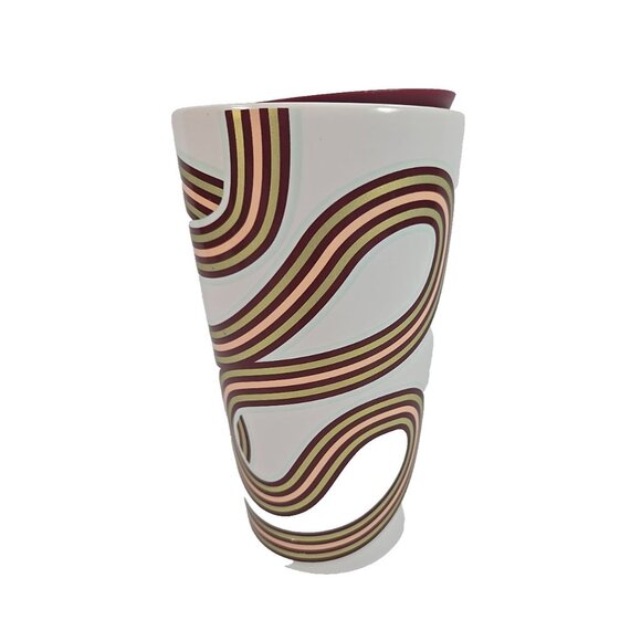 Starbucks 2024 Ceramic Tumbler 12oz Retro Swirl Design Limited Edition Mug - Picture 4 of 5